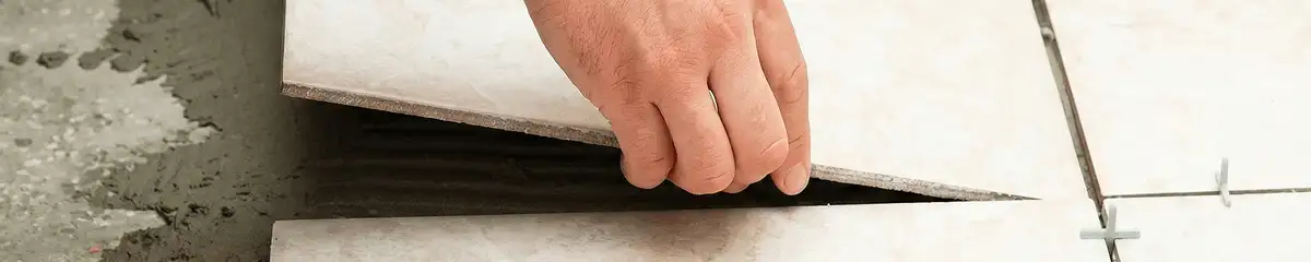 Professional installing ceramic tile floors in Bellevue, WA