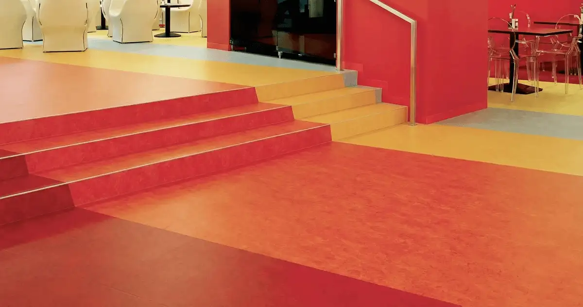 Snack bar with beautiful professionally installed linoleum flooring in Bellevue, WA