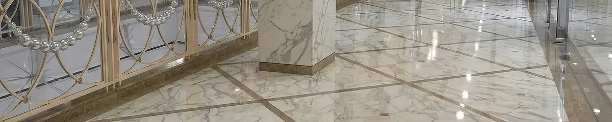 Beautiful marble floor professionally installed in Bellevue, WA