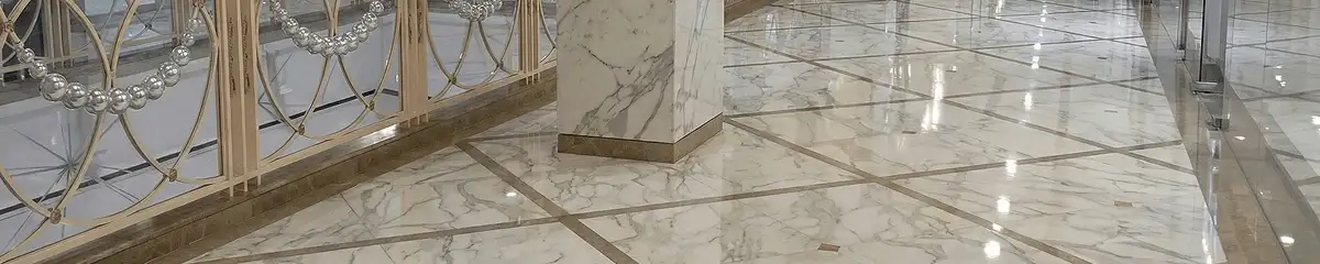 Beautiful marble floor professionally installed in Bellevue, WA